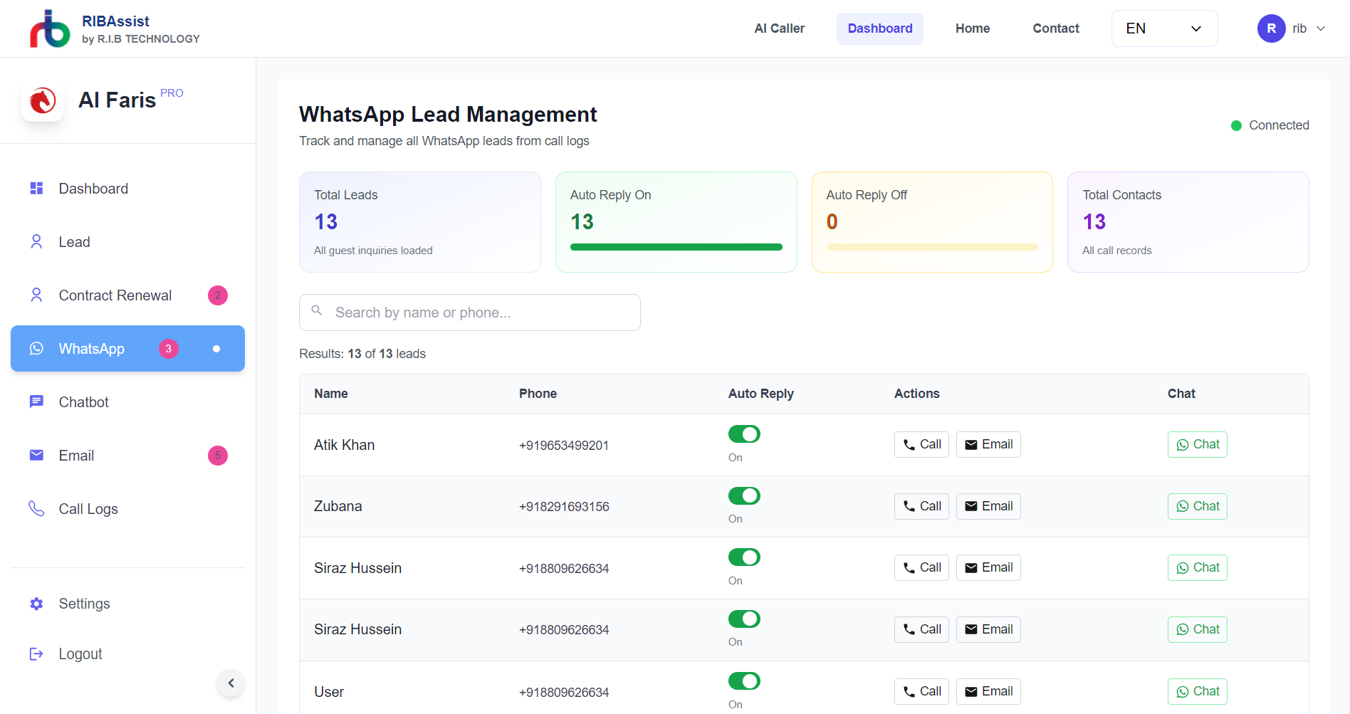 WhatsApp Integration